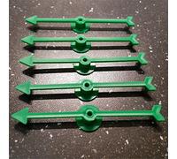 100mm Plastic Arrow Spinner & Base For Board Games - Pack of 5 (Green)