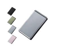 100mm Portable Cigarette Case, Stylish Metal Case for Long Cigarettes, Sturdy Protection for Men and Women