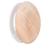 100mm Resin Free Black Alder Wood Diffuser - 4 inch Sauna Vent Cover for Wall and Ceiling - Adjustable Supply Exhaust Air Valve - Wooden Round Ventilation Covers