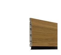 100mm Roomline Chamfered Skirting Board Realistic Woodgrained Plastic (2.5m) - English Oak