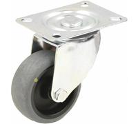 100mm swivel castor with grey electrically conductive thermoplastic rubber on po