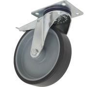 100mm Thermoplastic Swivel Castor Wheel With Total Lock For Heavy-Duty Use