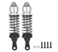 100mm Thick Front Shock Struts Damper Aluminum Alloy High Performance RC Car Suspension Upgrade Parts for 1/10 ECX 2WD 2PCS Blue or Black (Silver B-ECX1095B)