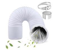 100mm Tumble Dryer Vent Hose 4.2m PVC Aluminium Ducting Hose White