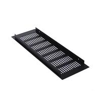 100Mm Vent Cover, 7 Sizes Ventilation Grilles Black Square Aluminum Alloy Black Vent Cover For Kitchen Fridge Louvred Wall Cupboard Cabinet Wardrobe Ventilation