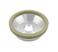 100mm Vitrified Bond Diamond Grinding Wheel, Bowl Type PCD/PCBN Tool Alloy Steel Knife Abrasive Width 10mm(200 Grit)