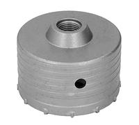 100mm Wall Hole Saw, Carbide Concrete Hole Opener with 130° Drill Tip, Fast Drilling Speed for Air Conditioner Installation, High Hardness Carbide Blade for Brick Work and Stone Cu