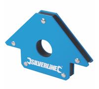 Silverline Welding Magnet - 100mm, 13kg Holding Force, Magnetic Welding Clamp for Metal Fabrication & Positioning (868731)