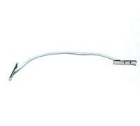 100mm White Elastic Treasury Tags, Metal T-Bar Ends, Pack of 250