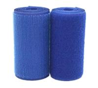 100mm Wide Hook and Loop Tape Sew On, Heavy Duty Blue Sewing Non Adhesive Strips Fastener Roll