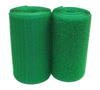 100mm Wide Hook and Loop Tape Sew On, Heavy Duty Green Sewing Non Adhesive Strips Fastener Roll