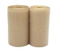 100mm Wide Hook and Loop Tape Sew On, Heavy Duty Khaki Sewing Non Adhesive Strips Fastener Roll
