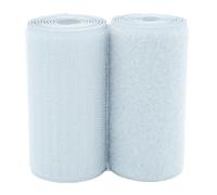 100mm Wide Hook and Loop Tape Sew On, Heavy Duty Silver Gray Sewing Non Adhesive Strips Fastener Roll