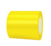 100mm Wide Thick Golden Yellow Ribbon for Gift Wrapping,22m 4Inch Large Fabric Satin Ribbon Yellow Bow for Gift Wrapping,Ribbons for Crafting,Bouquets,Wedding,Car,Presents,Cake,Christmas Decorations