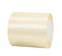 100mm Wide Thick Ivory Ribbon for Gift Wrapping,22m 4Inch Large Fabric Satin Ribbon White Bow for Gift Wrapping,Ribbons for Crafting,Hair,Bouquets,Wedding Car,Presents,Cake,Christmas Decorations