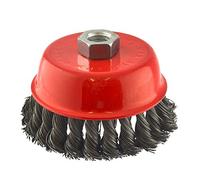 100mm Wire Twisted Knot Cup Brush M14 Thread For 4-1/2 Grinder Rust Removal