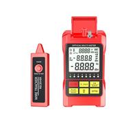 100mW Optical Fiber Power Meter, Portable Fiber Optic Cable Tester RJ45 Network Tester with Wire Tracker, 850-1650nm, 2.5mm Universal FC for Cable Tracing, Line Testing, Continuity Checking