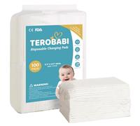 100P 17 x13 Disposable Changing Pads for Baby, White