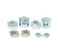 100p/ T Block Square Nut M3 M4 M5 M6 M8 Sliding Hammer For 3d Printer 2020 3030 4040 4545 Aluminum Connector Profile(2020-M5-100PCS)