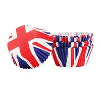 100P Union Jack Cupcake Cases Muffin Cases for Baking,Great Britain Cupcake Cases,Mini Baking Cups Muffin Cupcake Liners for Kids Adults Christmas,Birthday,Victory Day,Union Jack Party Supplies