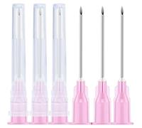 100Pack -18Ga 1.5inch(38mm) Dispensing Needles with Luer Lock,Individual Package of Injection Syringe Accessories ,Suitable for Refilling Liquid, Inks,Livestock and Industry