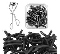 100Pack Compatible with Shu uemura Eyelash Curler Refills,Silicone Rubber Eye Lash Curlers Refill Compatible with Shuemura Eyelash Curler Refill Pads,Black.