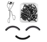 100Pack Compatible with Shu uemura Eyelash Curler Refills,Silicone Rubber Eye Lash Curlers Refill Compatible with Shuemura Eyelash Curler Refill Pads,Black.