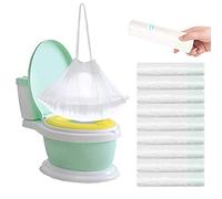 100Pack Potty Chair Liners with Drawstring,Toilet Seat Potty Bags Cleaning Bag for Kids Toddlers,Baby Training Seat