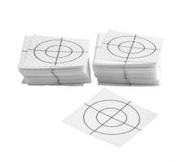 100pc Acrylic Reflective Targets for Total Station Measurement Includes Various Sizes 20x0mm/30x30mm/40x40mm/50x50mm/60x60mm for Precise Positioning in Construction and Engineering (6cm*6cm)