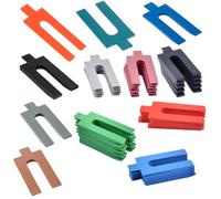 100pc Assorted Plastic Packers - 6 Sizes from 1mm to 6mm for Tiling, Window, Door, and DIY Spacing Projects | Durable Spacers for Even Alignment & Professional Finish