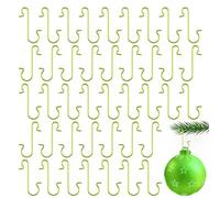 100pc Christmas Tree Ornament Hooks for Ball Pendant Iron S-Shaped Hanging Hook Holder Navidad New Year Party Decoration Clothes Hangers for Decor