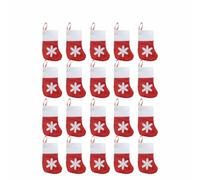 100pc Mini Christmas Hat Tableware Knife Fork Storage Holder Bags Merry Christmas Party Dinner Wine Bottle Xmas Hats Decorations-Socks-20PCS
