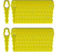 100pc Replacement Blades for Ryobi Edger Rac155 Rac157 Rac158 Serrated Design