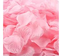 100PC Silk Artificial Flower Rose Petals Wedding Party Decorations Dried Wildflowers (Pink, One Size)