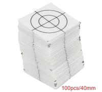 100pc Total Station Reflector Set with Silver Reflective Targets 20x20mm 30x30mm 40x40mm 50x50mm 60x60mm for Tunnel Bridge Building Construction and Slope Monitoring