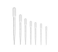 100PCS 0.2/0.5/1 /2/3 /5 /10mL Laboratory Pipette Plastic Disposable Graduated Container Liquid Dropper Equipment Straw(5ML)