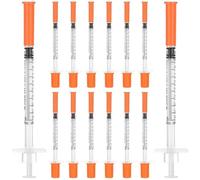 100Pcs 0.5ml Syringe for Veterinary, Animal & Lab Use, Disposable
