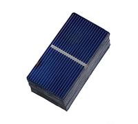 100pcs 0.5V 400mA Mini Solar Cells 52mm x 26mm Polycrystalline Silicon for DIY Solar Panels, High Efficiency 21.5%-23.5%, for Solar-Powered Models