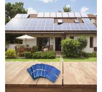 100pcs 0.5V Mini Polycrystalline Silicon Solar Cells 52x19mm High Efficiency 21.5-23.5% for DIY Solar Panels, Models, Toys, Outdoor Energy Projects