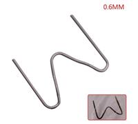 100PCS 0.6mm 0.8mm Plastic Welding Staples for Car Bumper Repair Kit, Compatible with Hot Stapler Tools, 304 Stainless Steel Corner Flat Wave Nails(0 .6mm Outside Corner Staples)