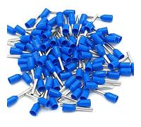 100pcs 0.75mm Blue Single Cord End Terminal Crimp Bootlace Ferrule