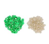 100Pcs 0.7in Plastic Ear Tags for Rabbit Fox Mink, Animal Identification Signs, Numbered Livestock Supplies with Buckles, Durable and Environment - Friendly for Small Animals