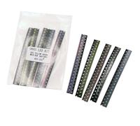 100pcs 0603 for smd LED Assortment Kit with 5 Values Red White Green Blue Yellow Diodes for Electronic Components and DIY Projects