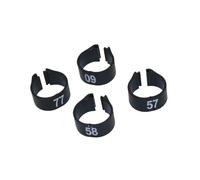 100Pcs 1-100 Numbered Poultry Leg Bands Inner Diameter 12/14Mm Digital Bird Foot Ring,black