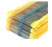 100pcs 1/4W Metal Film Resistor 7.5 8.2 9.1 75 82 91 750 820 910 R Ohm K M 1% Five-color Ring Resistance 7R5 8R2 9R1 75K 91K 82K BIANMTSW(200k)