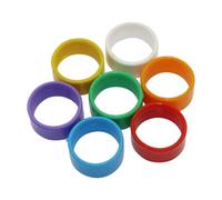 100Pcs 1.6Cm/1.8Cm/2.0Cm Plastic Poultry Bird Foot Ring for Chicken Duck Goose Identification Animal Management