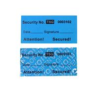 100pcs 1”x2” Blue Non-Transfer Tamper Evident Security Warranty Void Labels | No Residue Left, Serial Numbered, SGS RoHs Standard, Branded Package, for the Expensive/Reusable Surface, TamperSeals Group