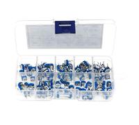 100Pcs 10 Values Variable Resistor 500R To 1M RM065 Carbon Film Horizontal Trimpot Potentiometer Assortment Kit RUAJOGYNVM