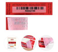 100pcs 100% No Residue Tamper Evident Security Warranty Void Stickers/ Labels/ Seals (Red, 1 x 3.55 Inches, Serial Numbers - Chtep Tamper) (25*90mm, Red)