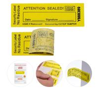 100pcs 100% No Residue Tamper Evident Security Warranty Void Stickers/ Labels/ Seals (Yellow, 0.8 x 2.4 Inches, Serial Numbers - Chtep Tamper) (20*60mm, Yellow)